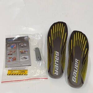Bauer Performance Skate Insoles with Yellow Highlights - Skate Blade Holder